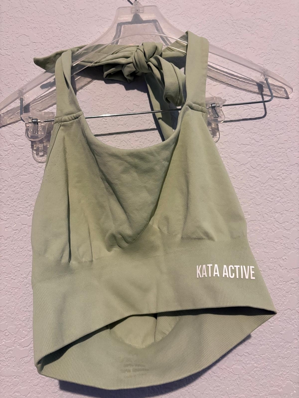 Kata Active Sage Green Halter Camisole - Picture 2 of 2